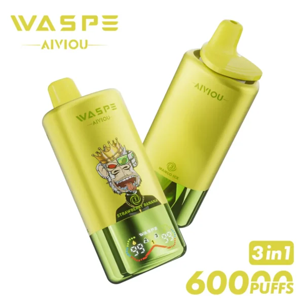 WASPE 60000 60k Puffs 3 in 1 Flavors