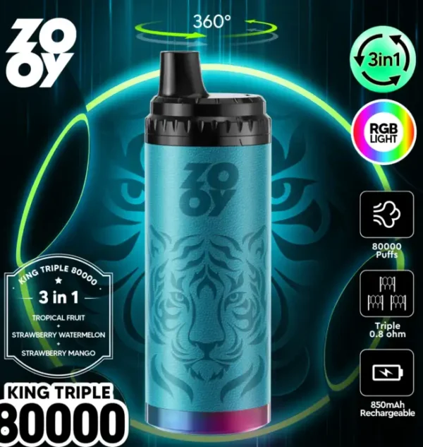 ZOOY King Triple 80000 Puffs - Image 2