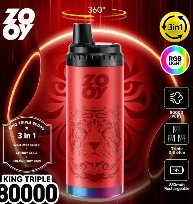 ZOOY King Triple 80000 Puffs - Image 3